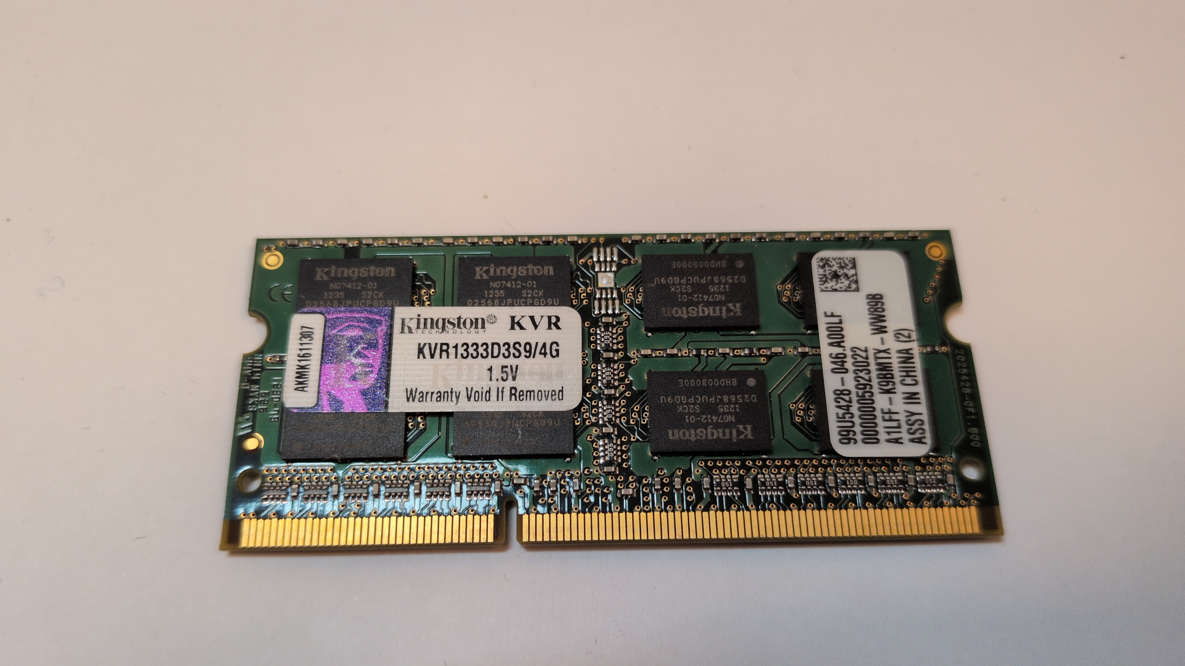 Kingston KVR1333D3S9/4G